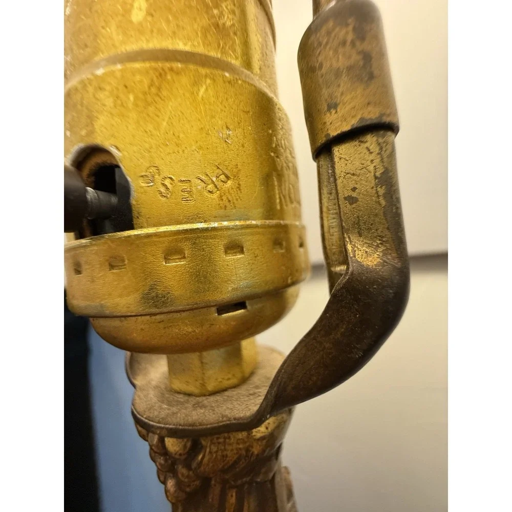 vintage mid-century Hollywood Regency-style table lamp Art Deco Decorative 18